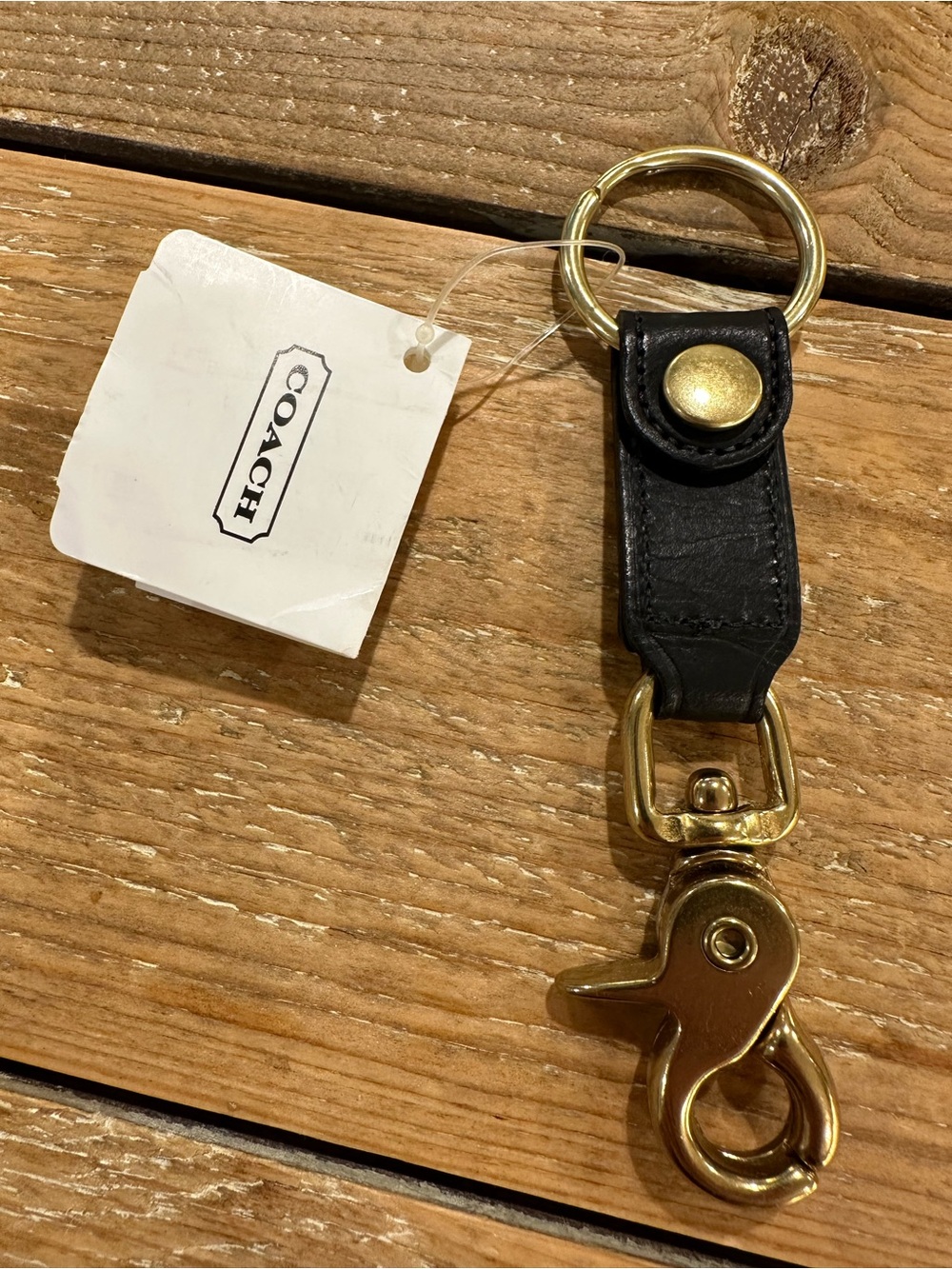 NWT || Vintage Coach Black Leather Trigger Snap - Picture 4 of 7